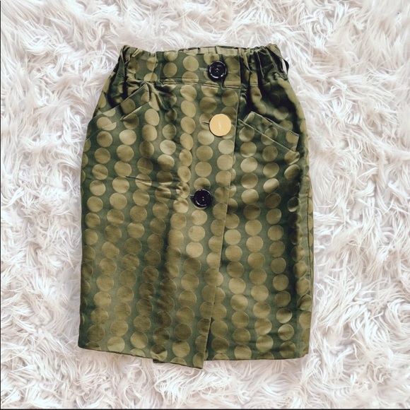 Yves Saint Laurent Dresses & Skirts - Yves Saint Laurent Women’s Polka Dot Skirt Size S